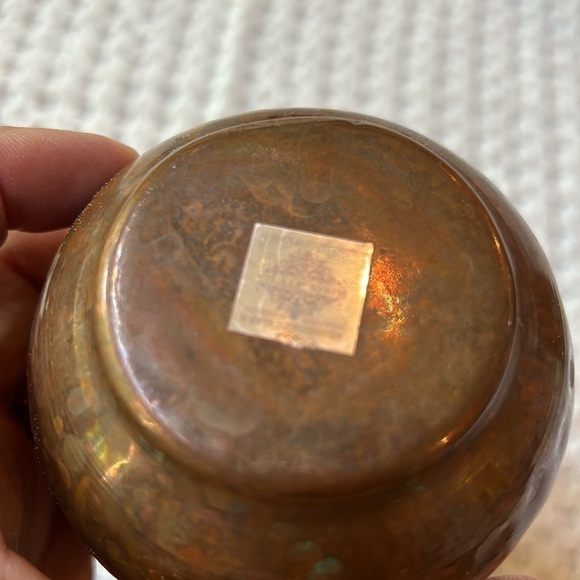 Indian Art Villa Hammered Copper Small Pitcher Cup - Picture 6 of 11